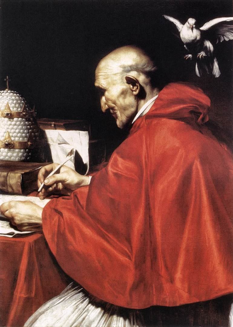São Gregório Magno, pintura de Jusepe de Ribera, cerca de 1614