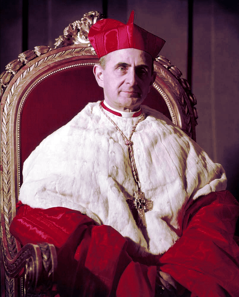 Porträt von Kardinal Giovanni Battista Montini im Jahr 1959