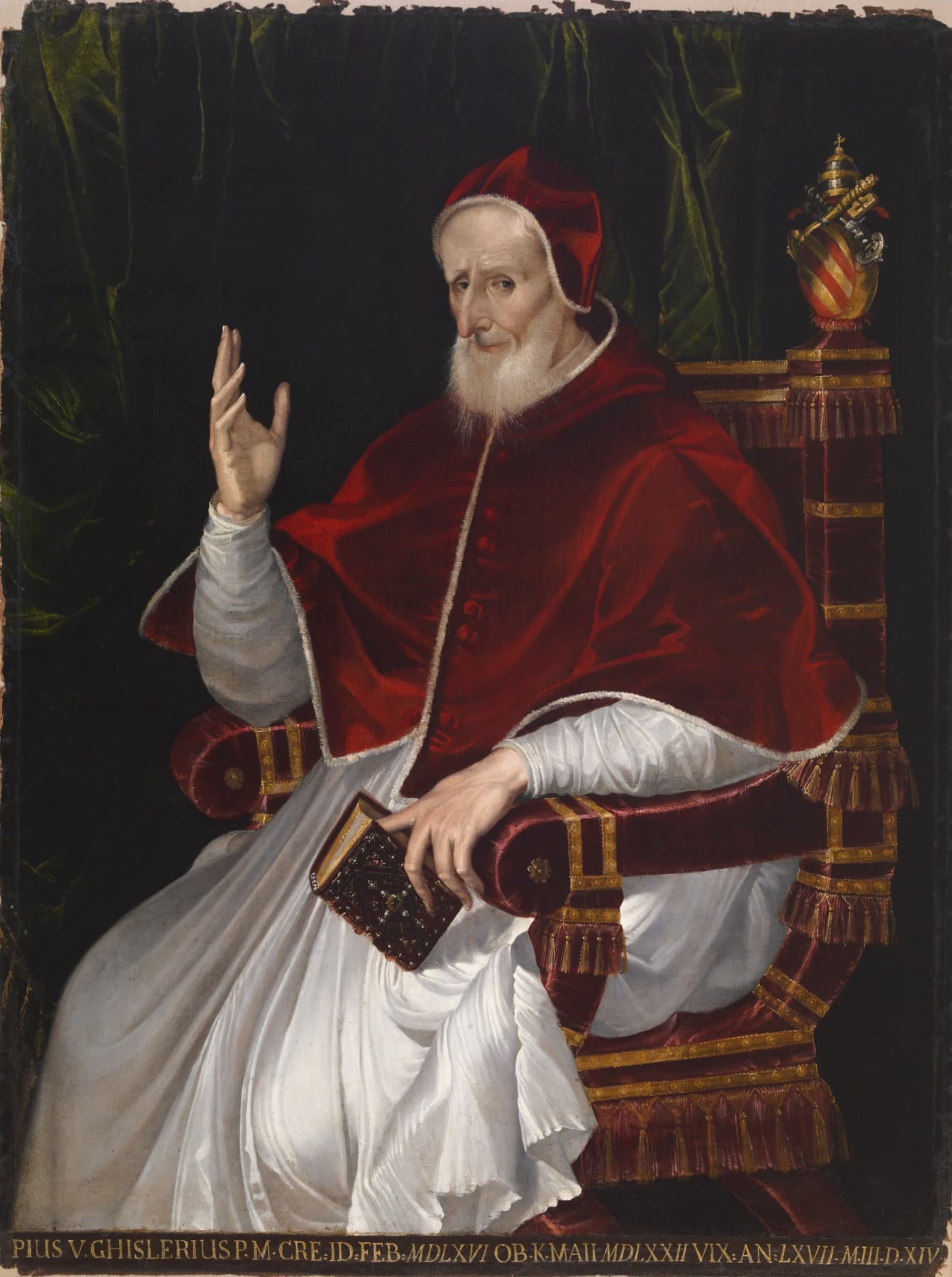 Portrait of Pope Saint Pius V by Bartolomeo Passarotti and workshop