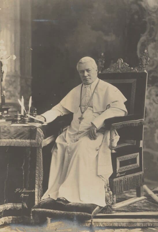 Papież św. Pius X, Giuseppe Sarto, fotografia z 1904 roku