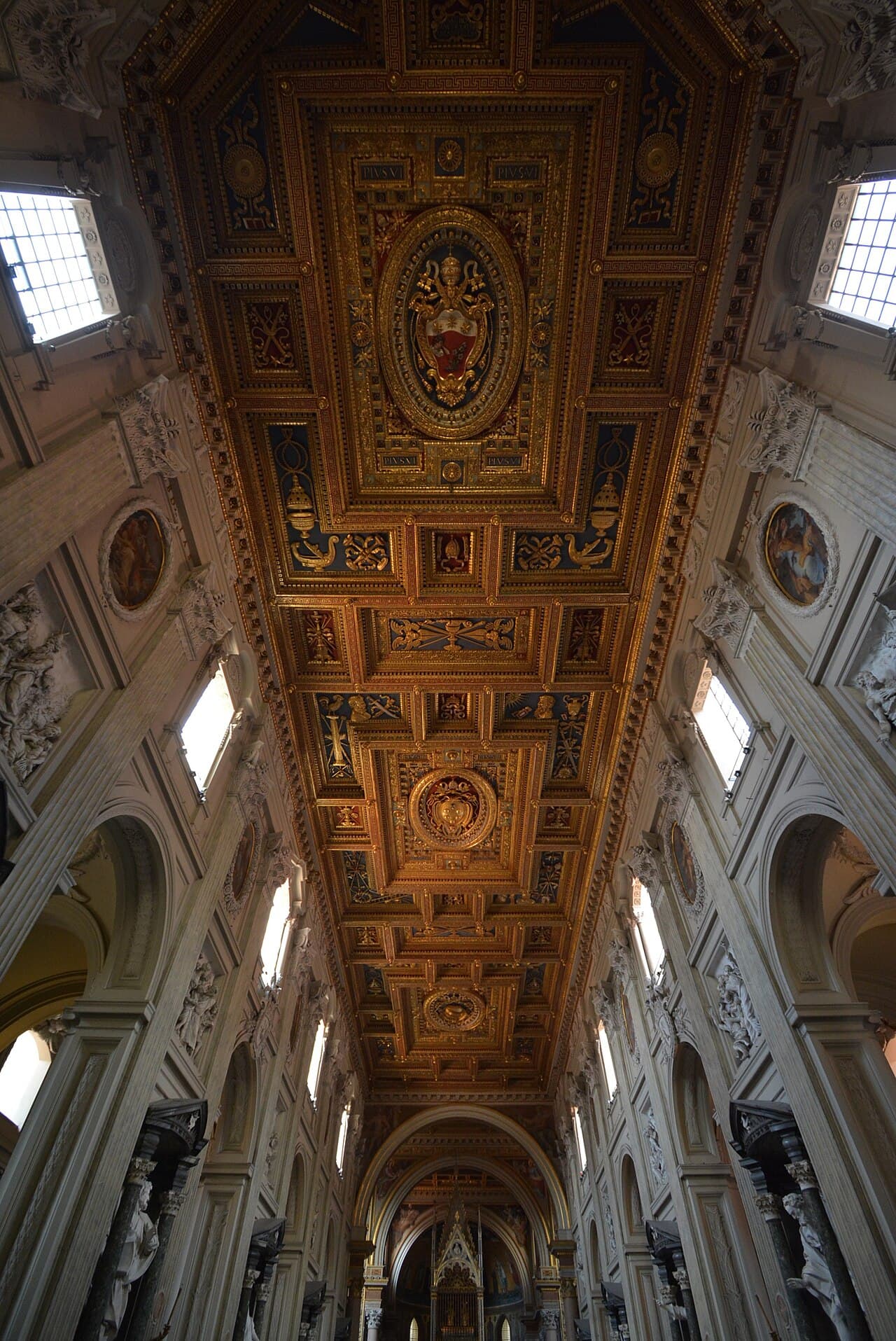 Nave of the basilica of Saint John Lateran in Rome