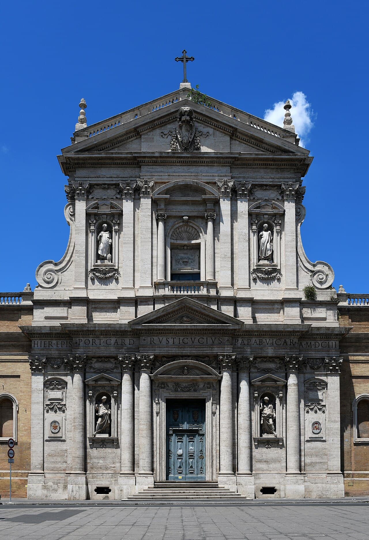 Facade of the church of Santa Susanna in Rome