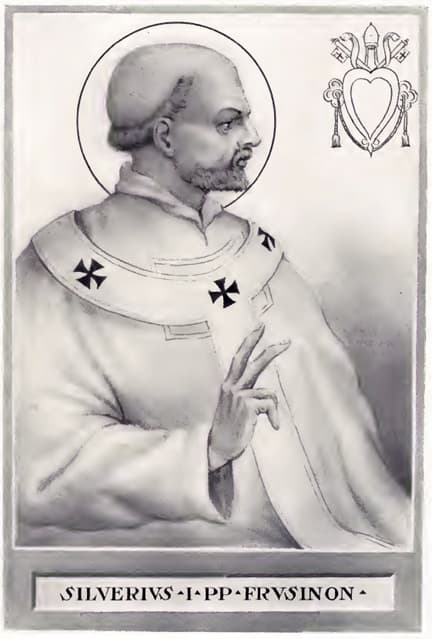 Konwencjonalny portret papieża św. Sylweriusza