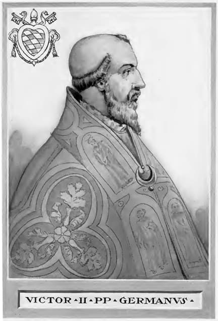 Pape Victor II, gravure ancienne