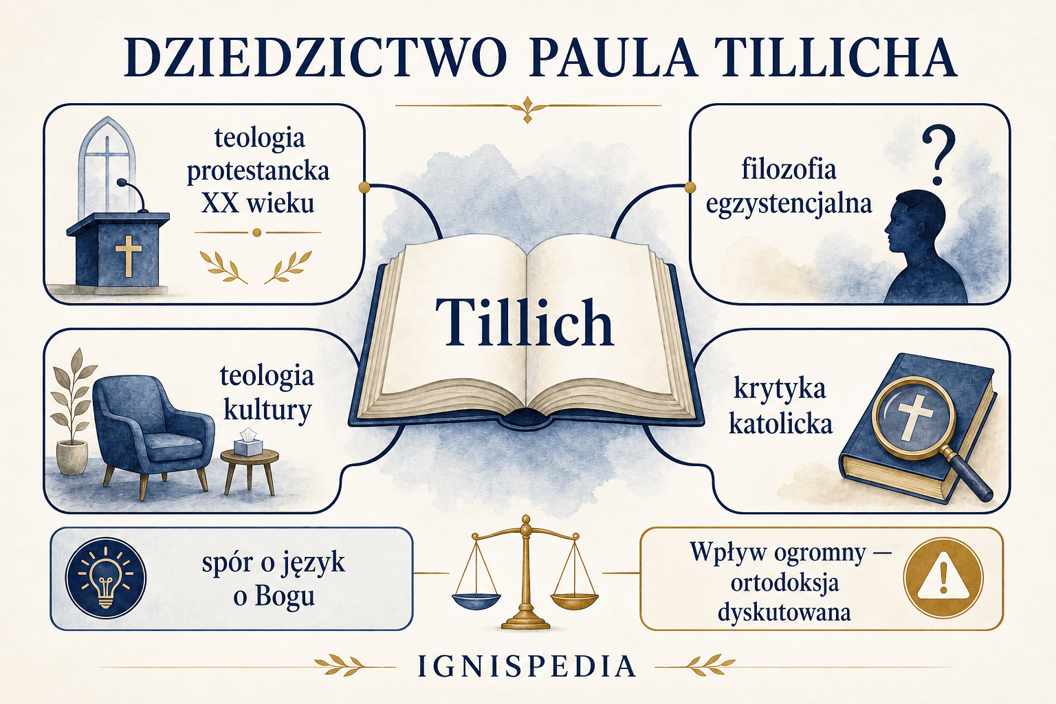Infografika — dziedzictwo teologiczne i krytyka Paula Tillicha
