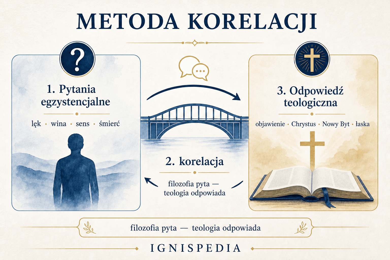 Infografika — metoda korelacji Paula Tillicha