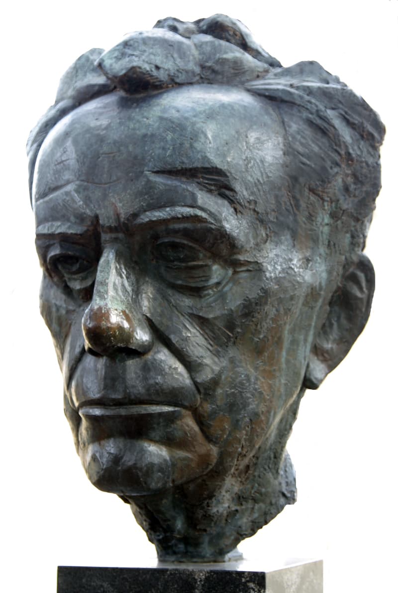 Indiana, New Harmony'de Paul Tillich Büstü