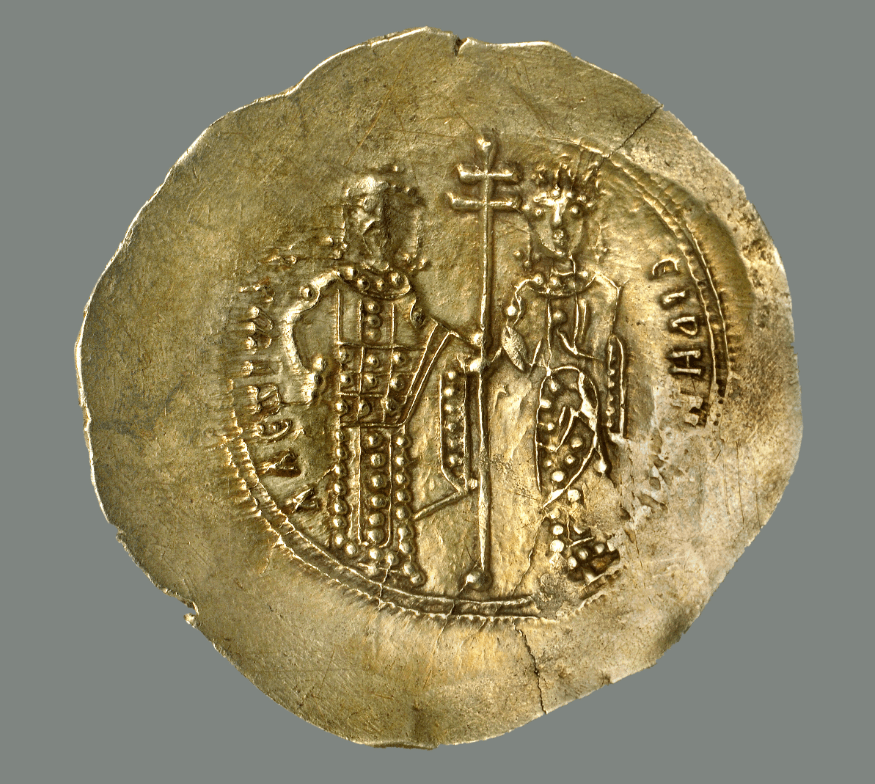 Moneda del emperador Alejo I Comneno