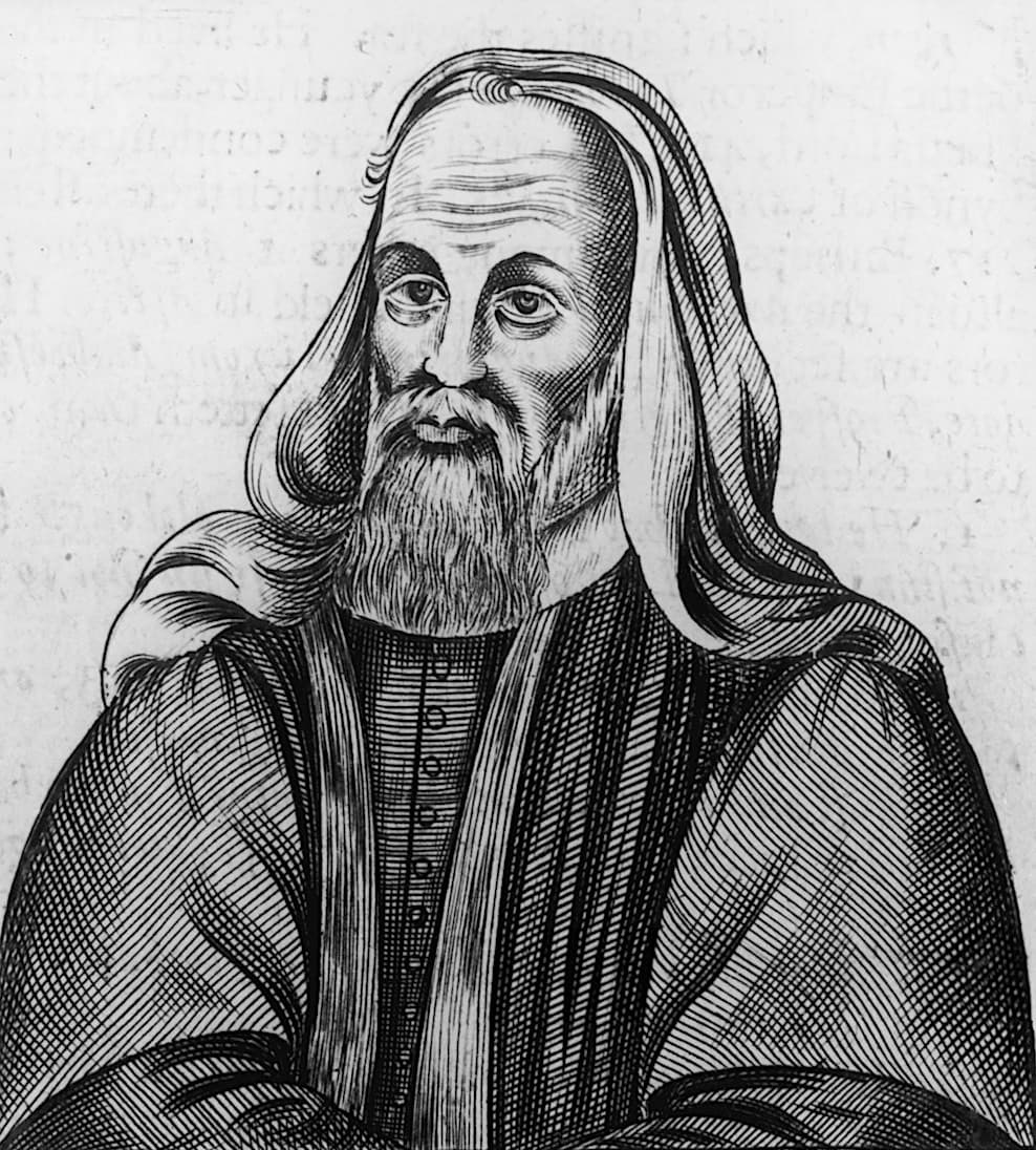 Pelagius'un geç dönem hayalî portresi, anonim gravür