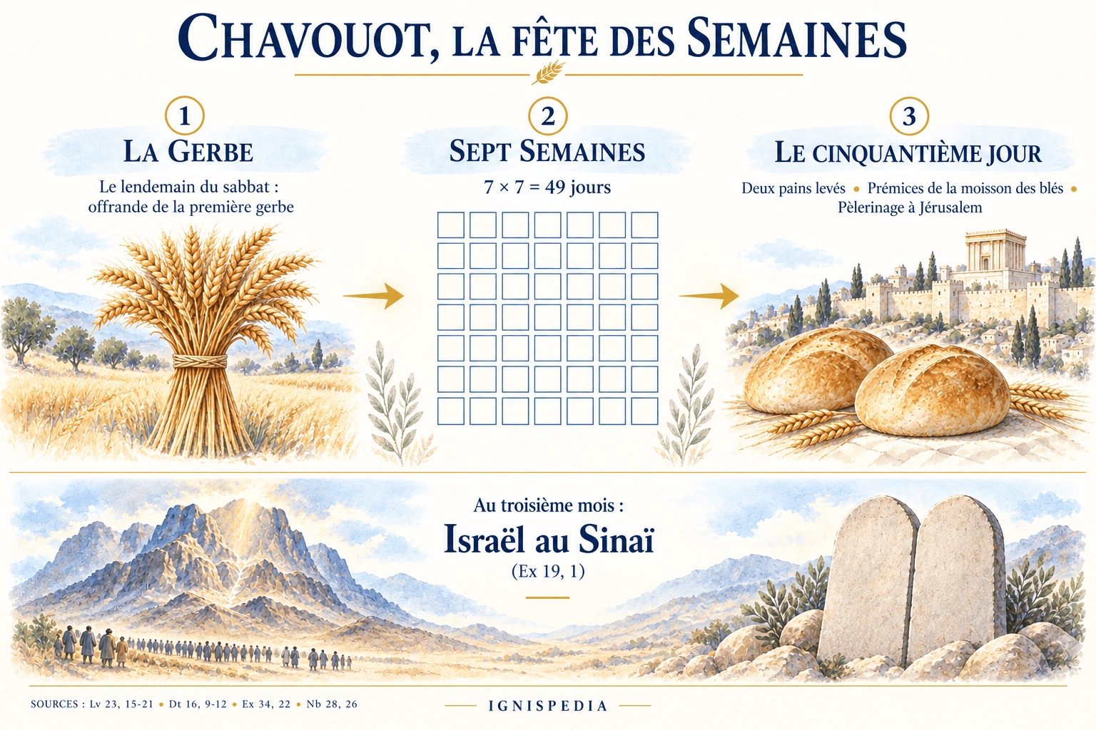 Chavouot : sept semaines, moisson et prémices