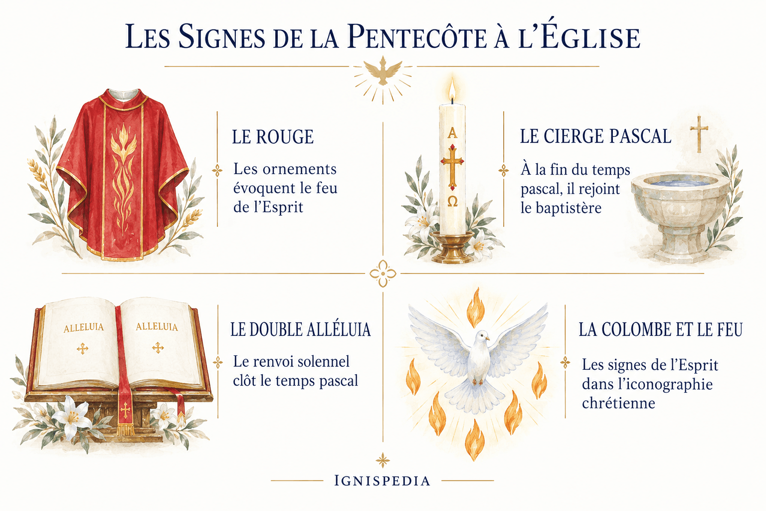 Les signes liturgiques de la Pentecôte dans le rite romain