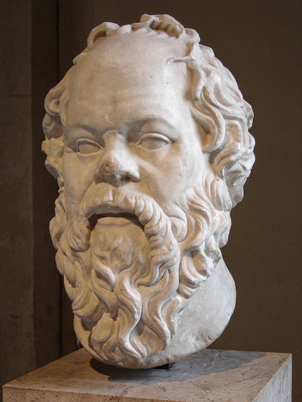 Busto in marmo di Socrate (I secolo, Louvre).