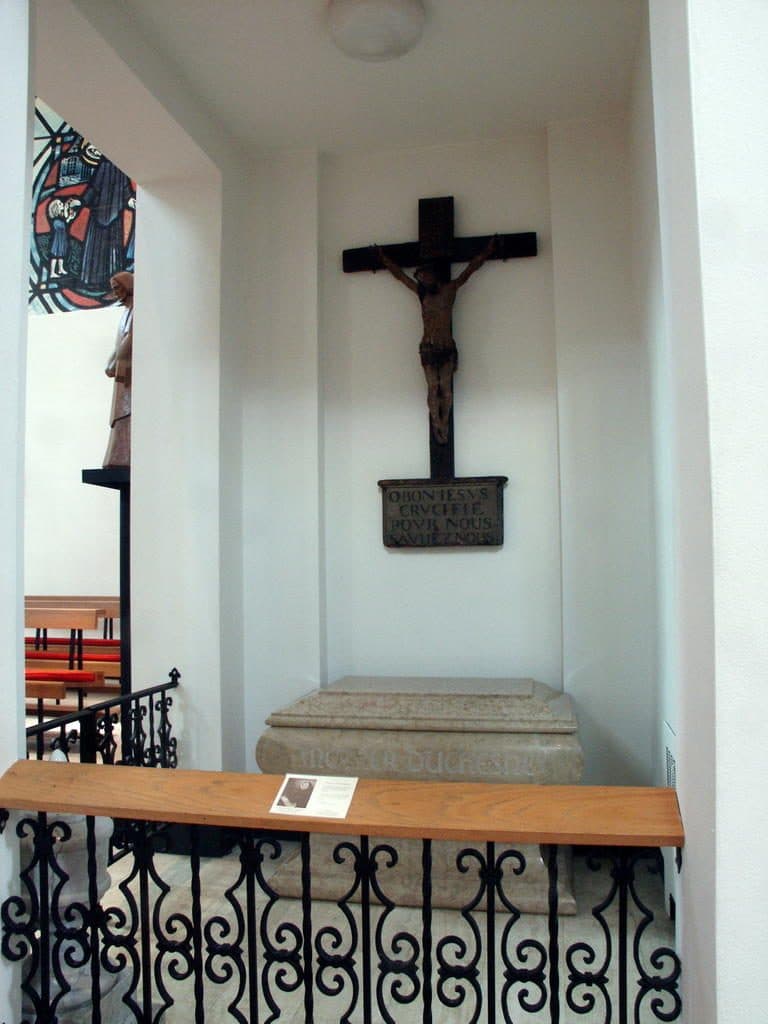 Funeral niche of Mother Duchesne at the Saint Charles shrine in Missouri