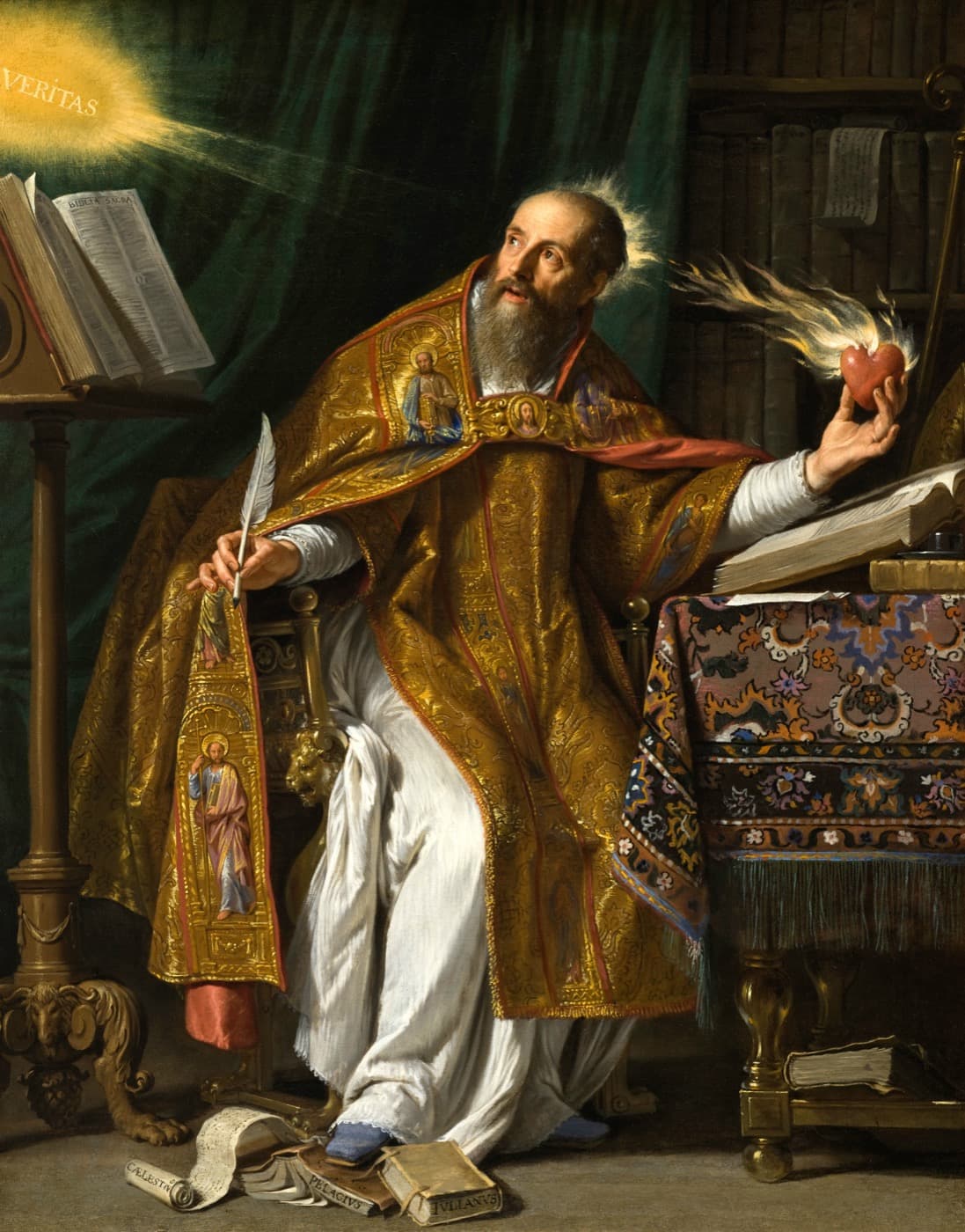 Saint Augustin d'Hippone, docteur de la grâce, défenseur du baptême des petits enfants contre Pélage