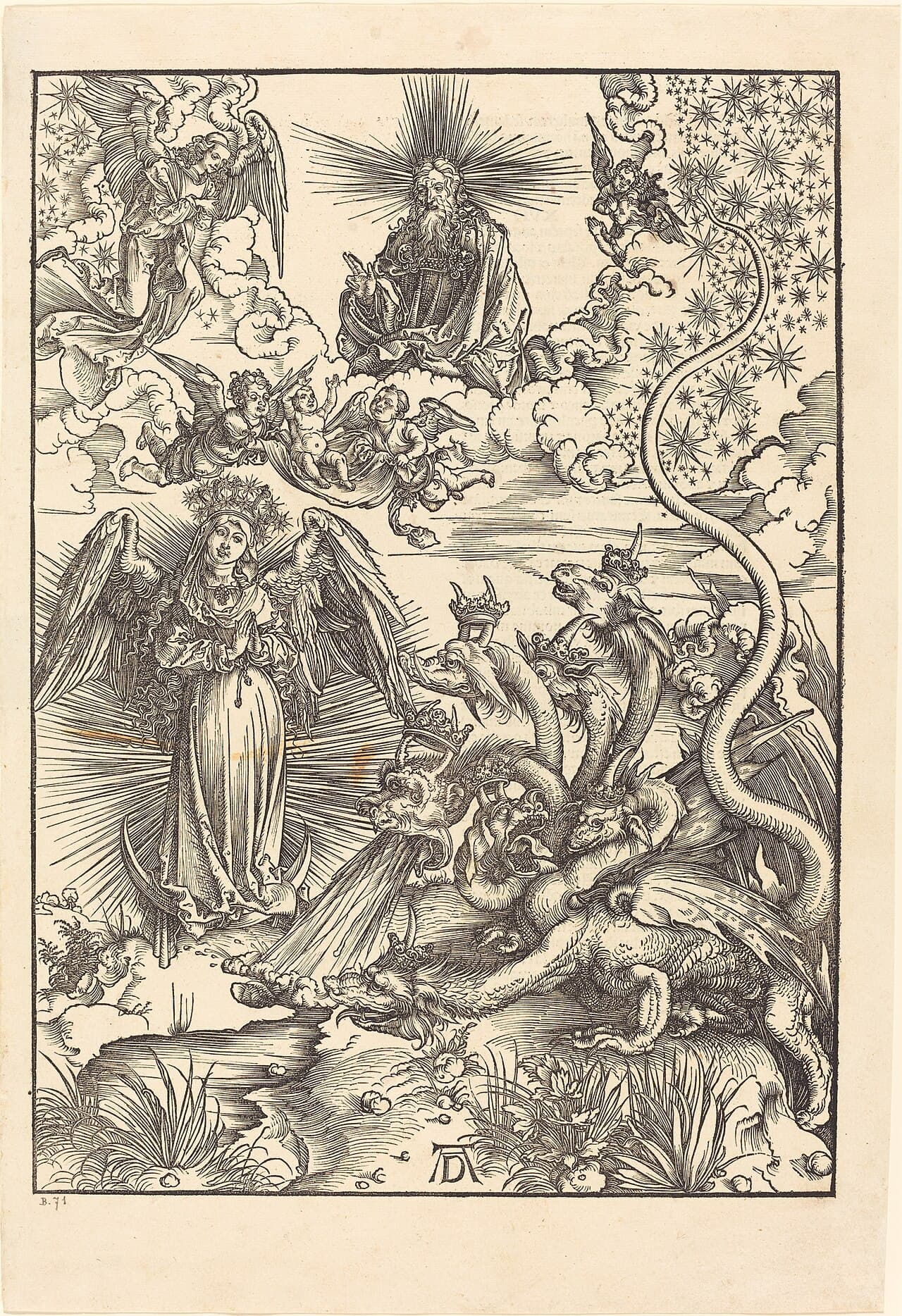 Albrecht Dürer tarafından gravürlenmiş Vahiy Kadını