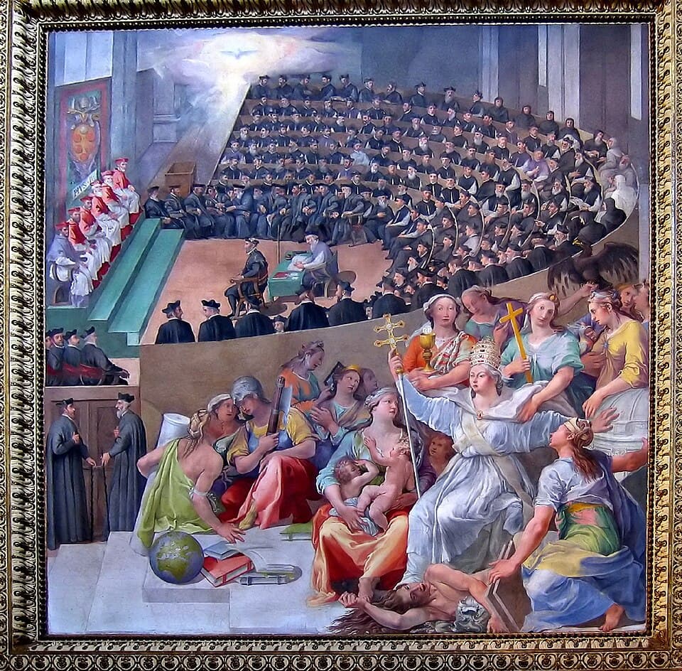 Pasquale Cati, Darstellung einer Sitzung des Konzils von Trient