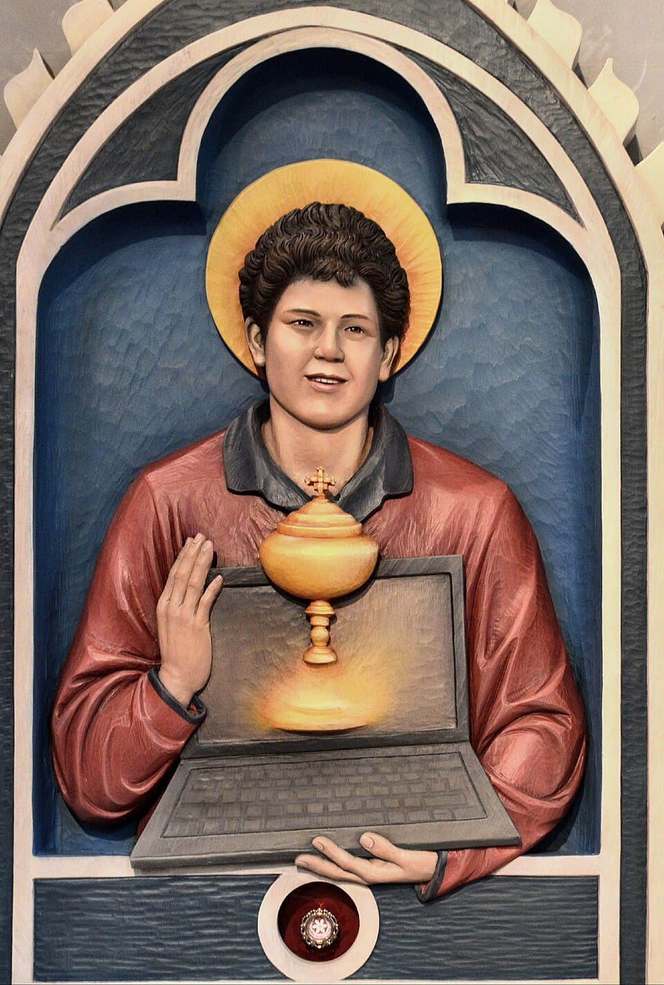 Memorial de san Carlo Acutis en la iglesia Corpus Christi de Covent Garden