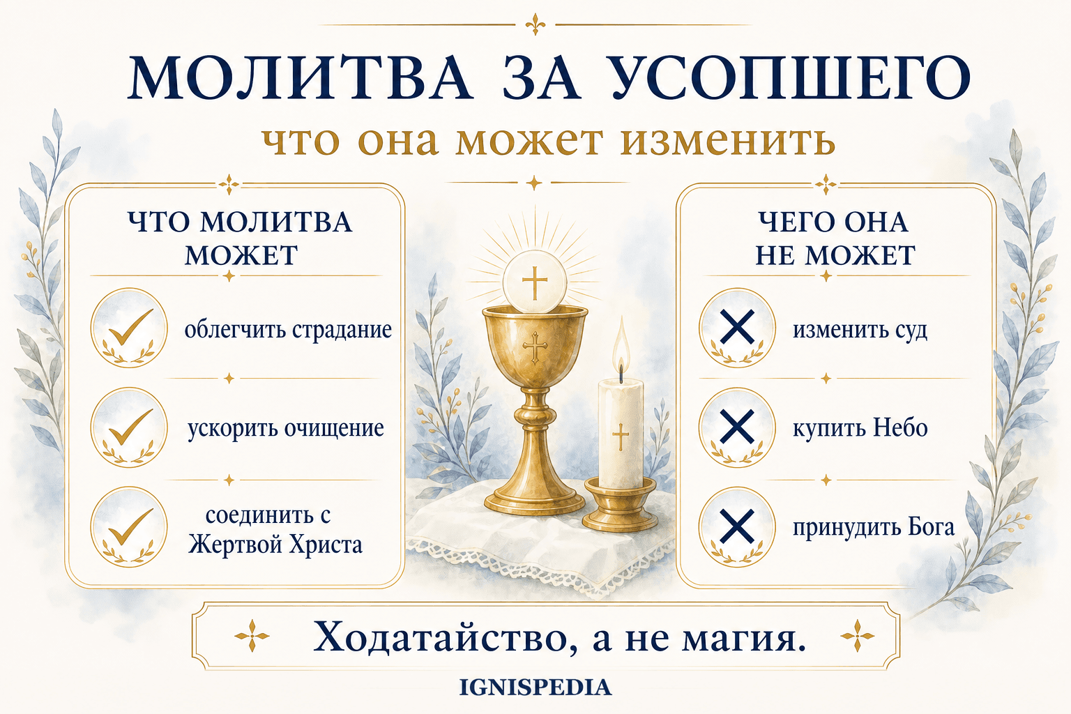Что молитва за умершего может и чего не может сделать