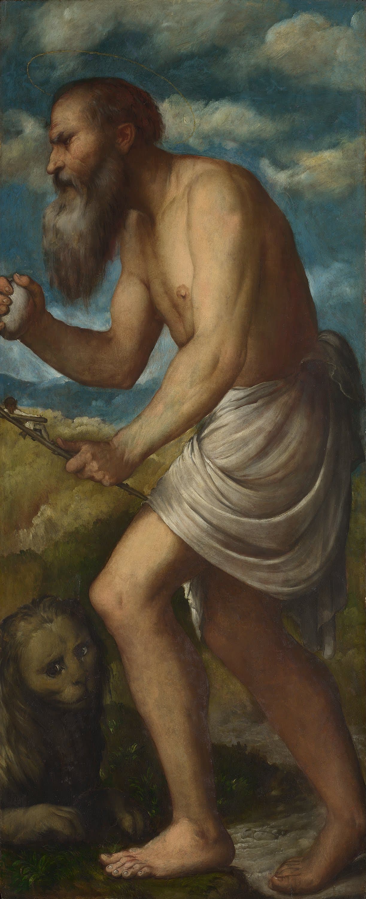 Saint Jerome as depicted by Girolamo Romanino
