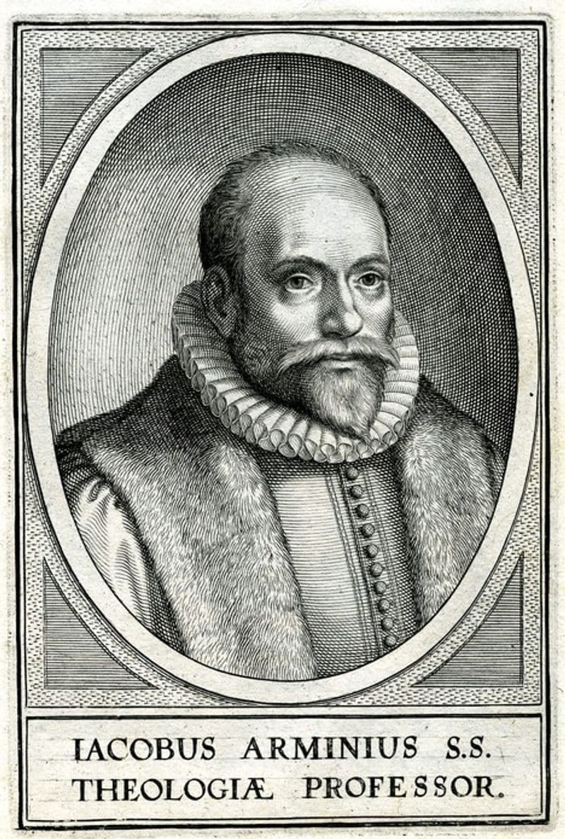 Jacobus Arminius, rytina W. Swanenburgha, 1625