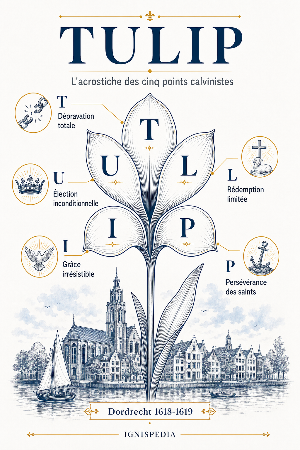 Acrostiche TULIP — les cinq points du calvinisme