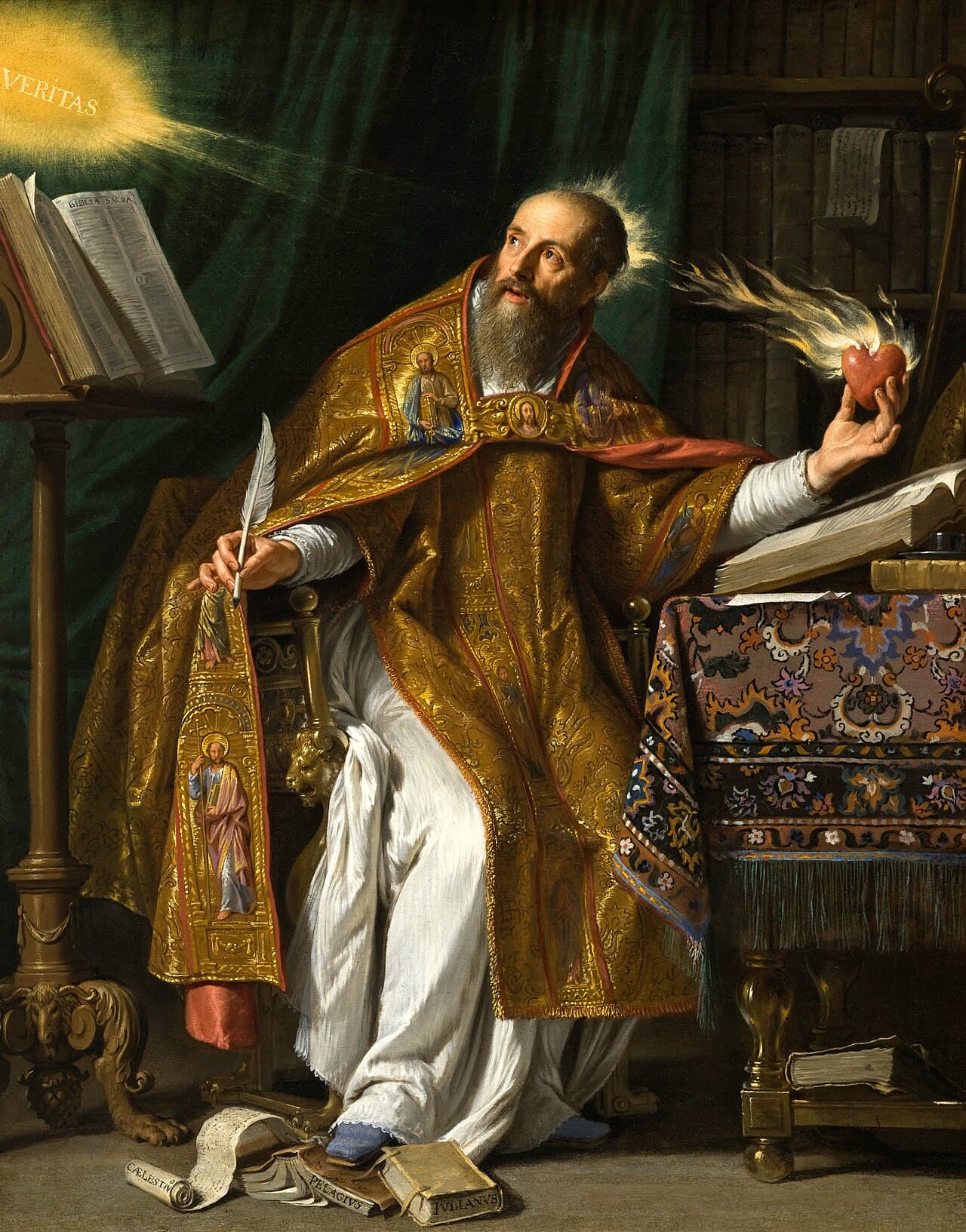 Santo Agostinho, pintura de Philippe de Champaigne
