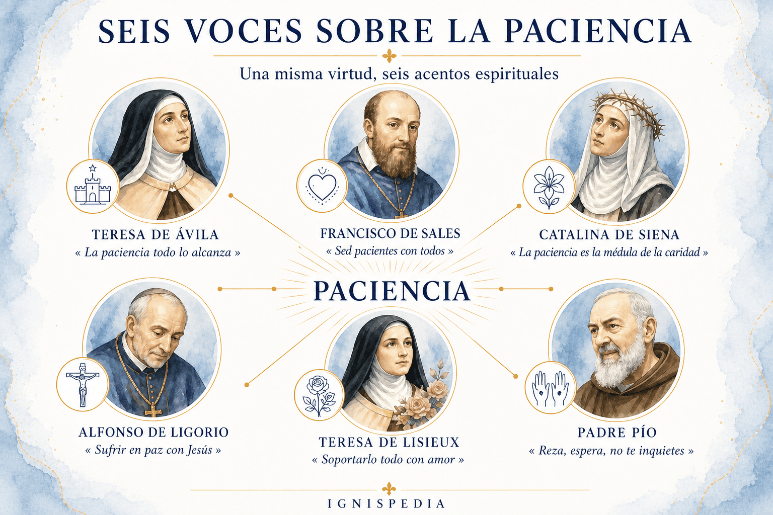 Seis santos y sus palabras sobre la paciencia