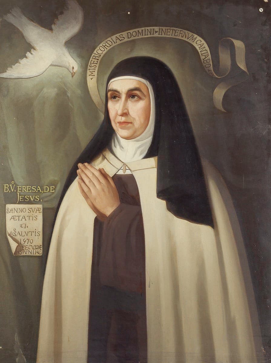 Sainte Thérèse d'Avila, docteur de l'oraison, peinture d'Eduardo Balaca