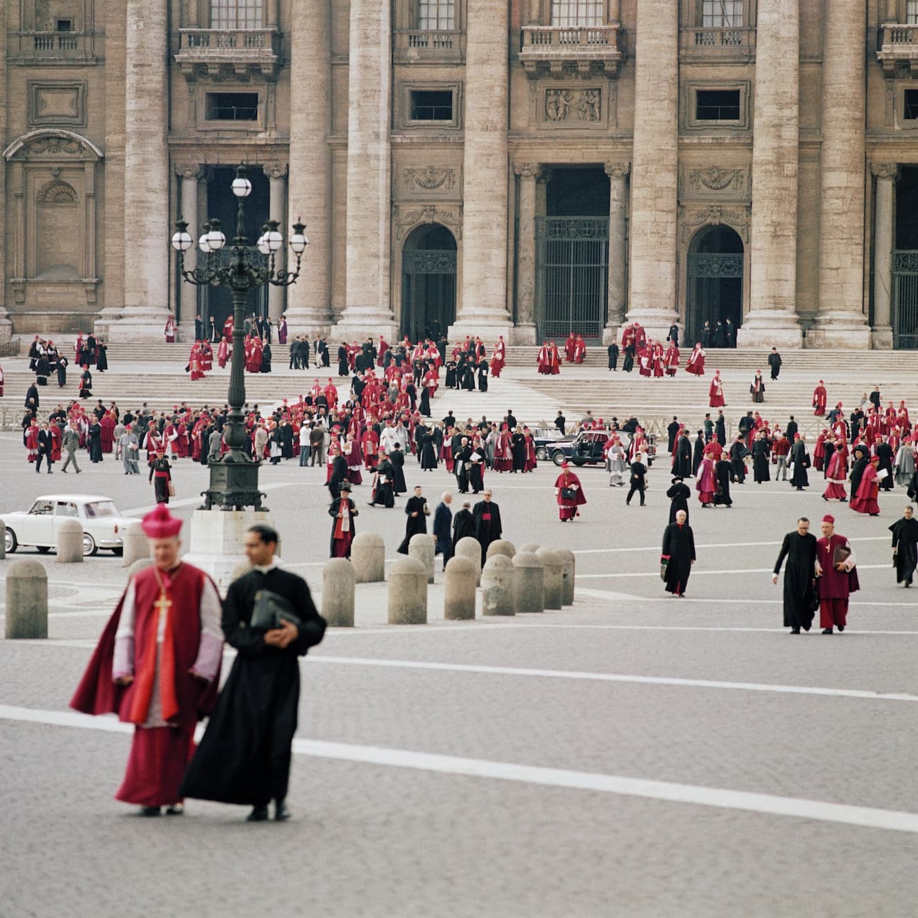 A session of the Second Vatican Council in St. Peter’s Basilica, where Nostra aetate was promulgated on October 28, 1965