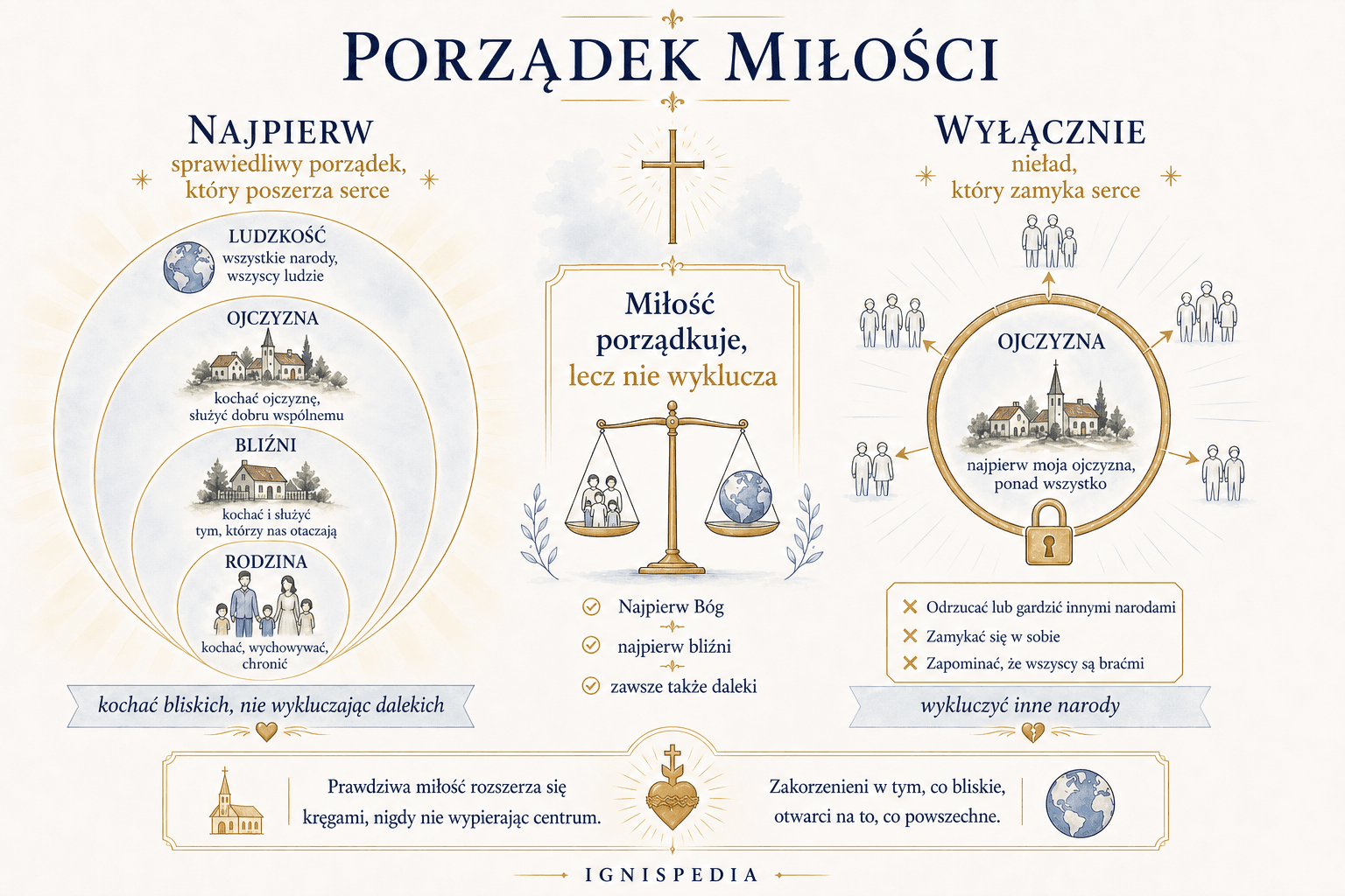 Infografika o porządku miłości: kochać bliskich bez wykluczania dalekich