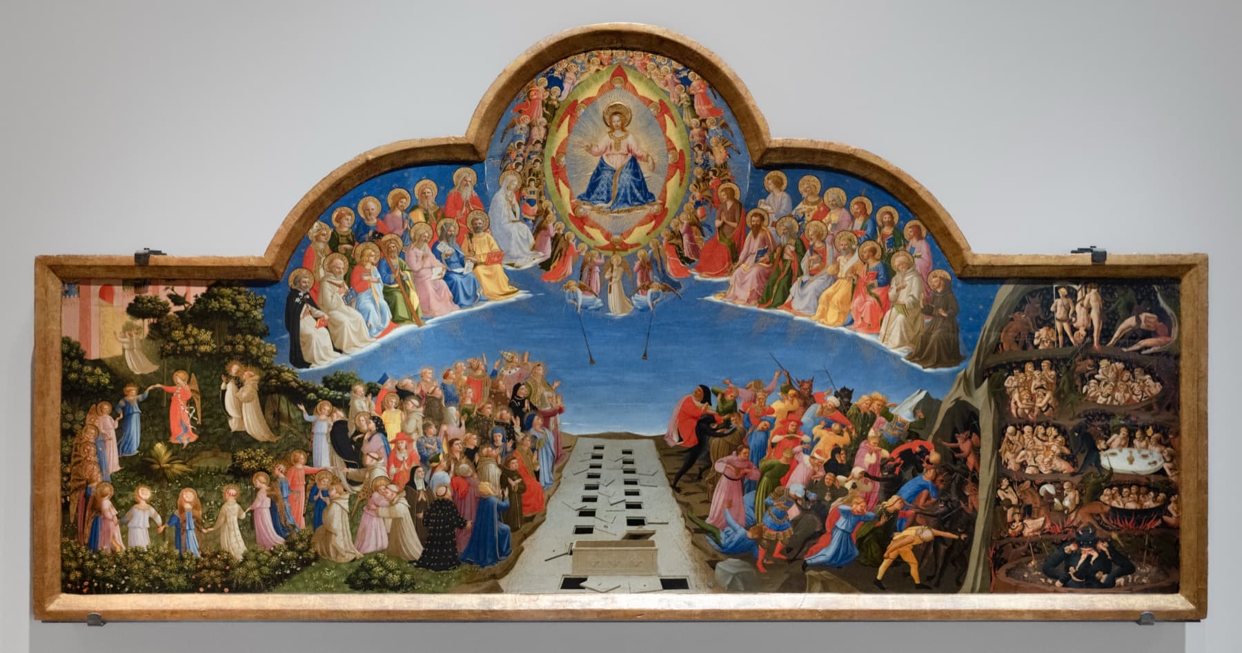 Fra Angelico, Son Yargı: yargıç Mesih, seçilmişler ve mahkûmlar.