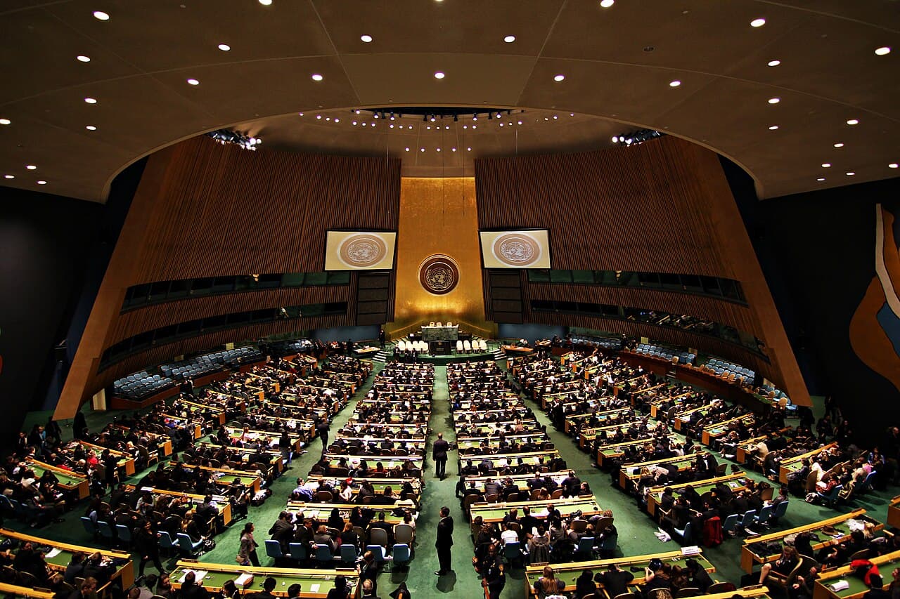 Sala dell'Assemblea generale delle Nazioni unite