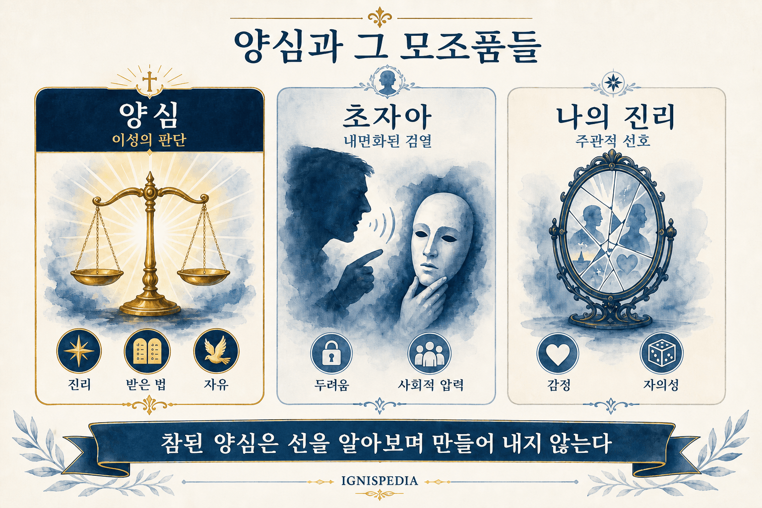 인포그래픽 — 진정한 양심과 현대의 모조품: 프로이트의 초자아와 상대주의