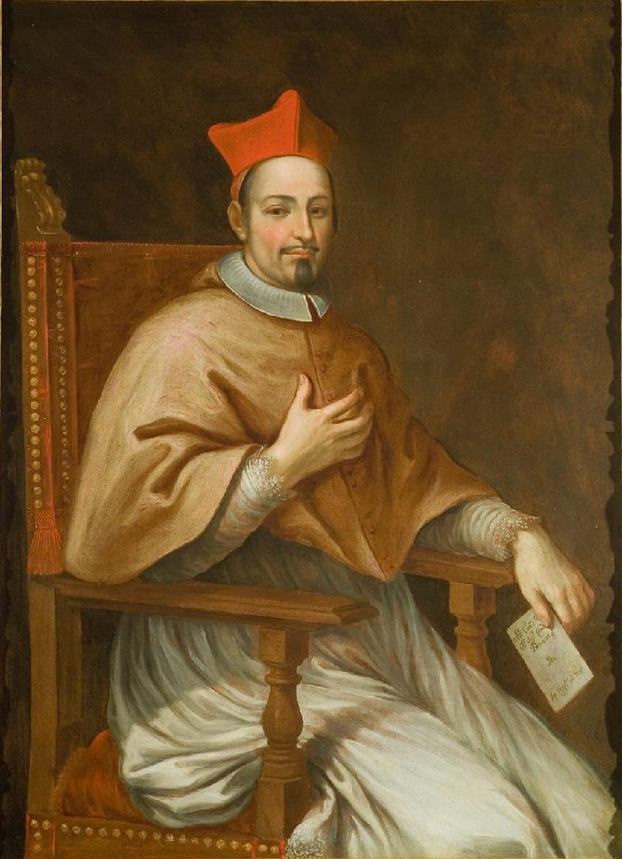 Portrait of Cardinal Pier Matteo Petrucci, the Oratorian bishop of Jesi who defended Molinos