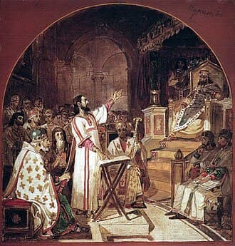 Vasily Surikov’s 1876 sketch of the First Council of Nicaea