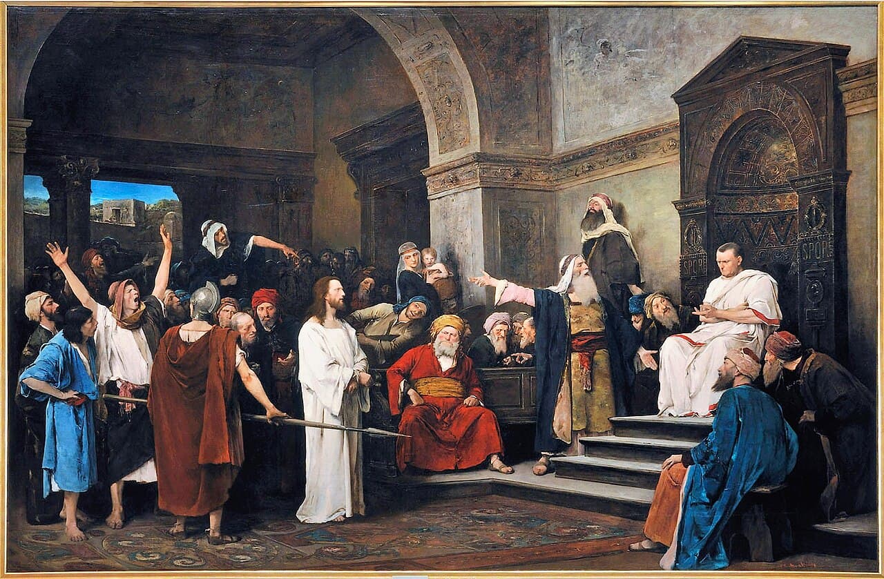 Christ before Pilate, painting by Mihály Munkácsy