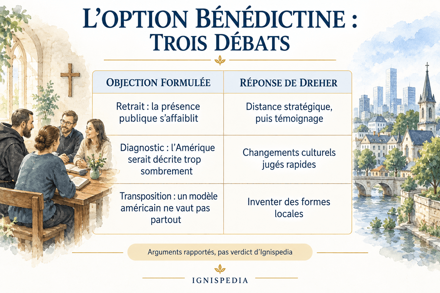 Trois objections à l’Option bénédictine et les réponses que Rod Dreher leur apporte