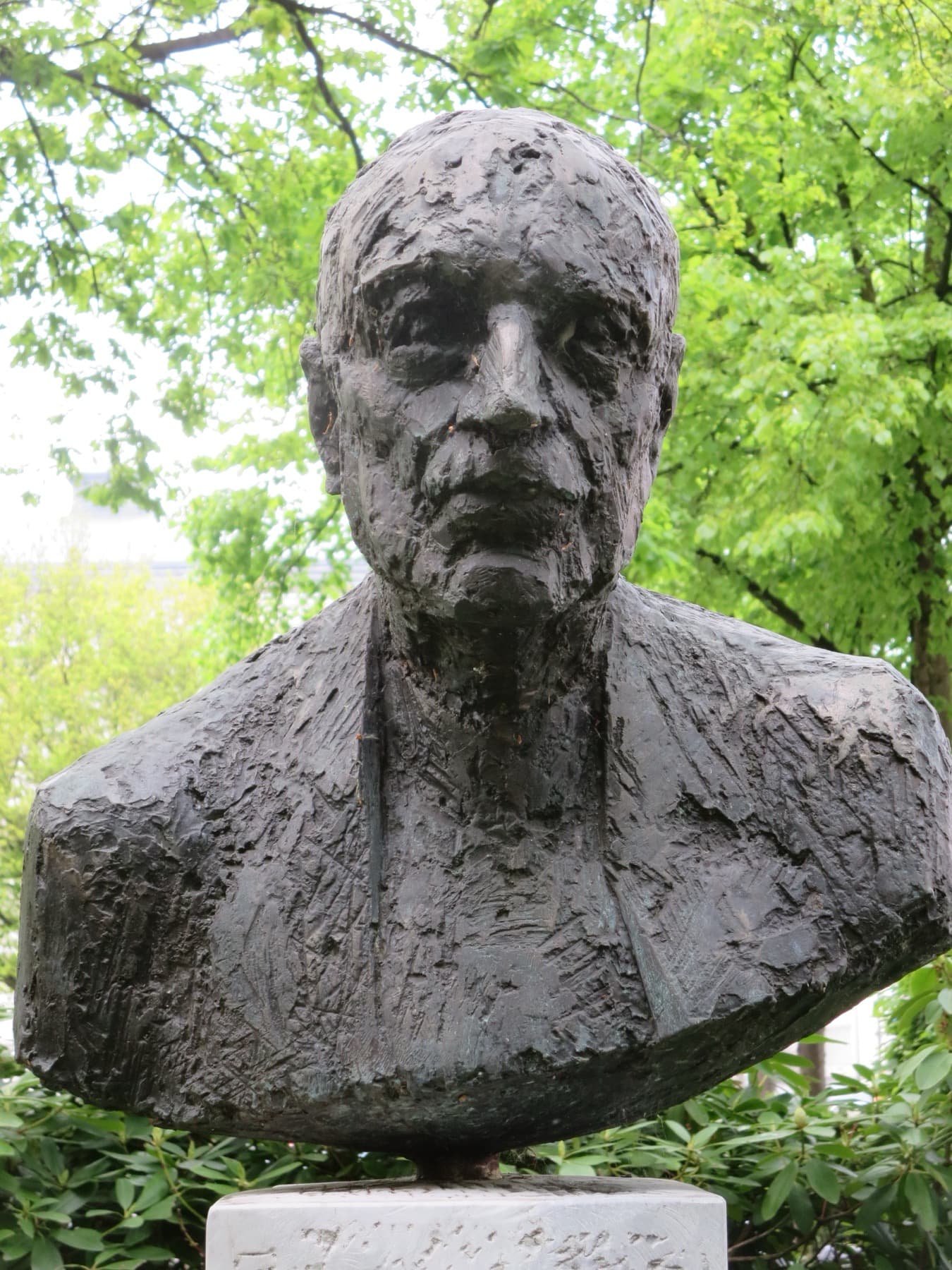 Busto di Rudolf Bultmann, teologo luterano tedesco, professore di Nuovo Testamento a Marburg