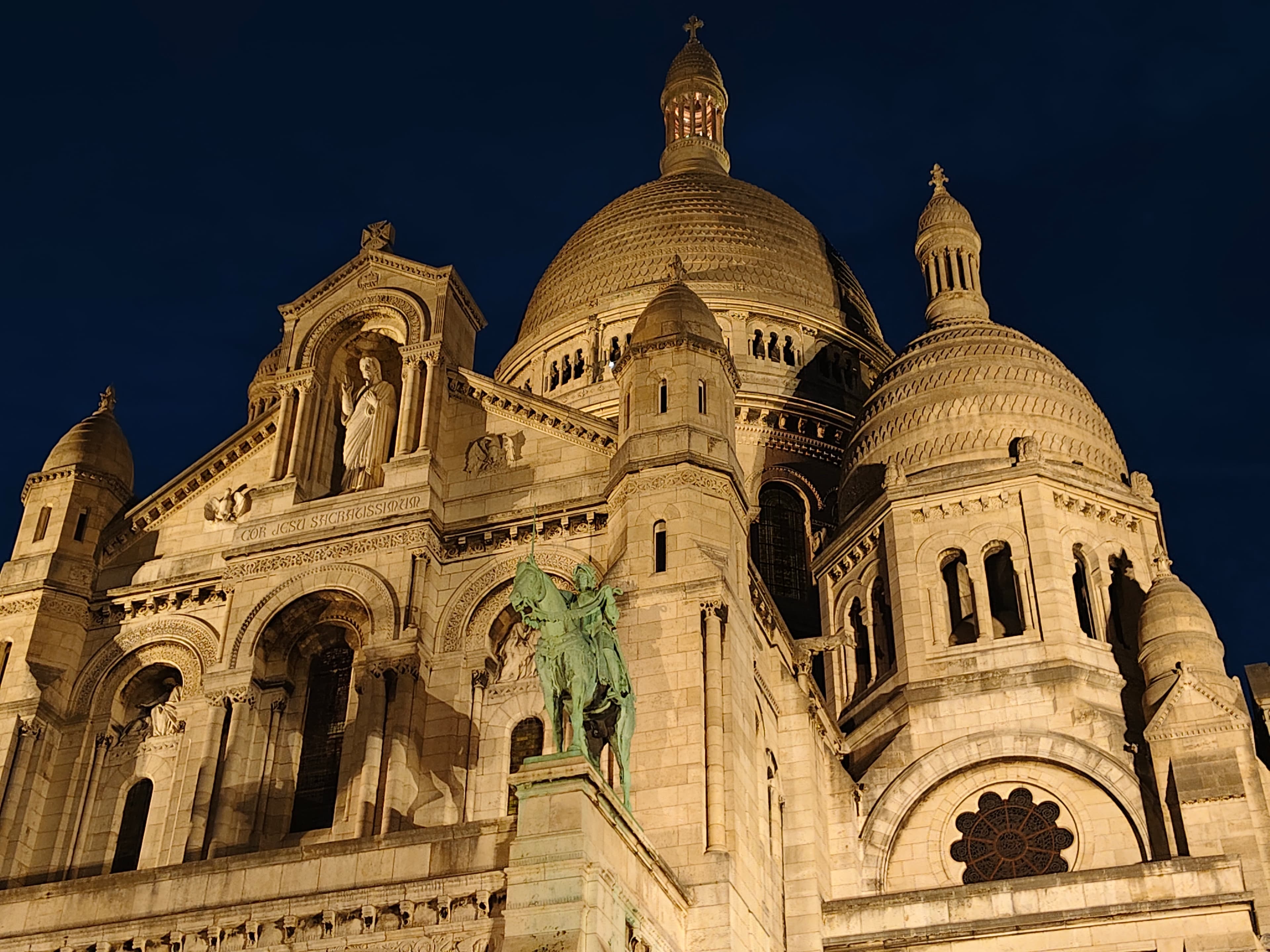 Basilica of the Sacred Heart on the hill of Montmartre in Paris