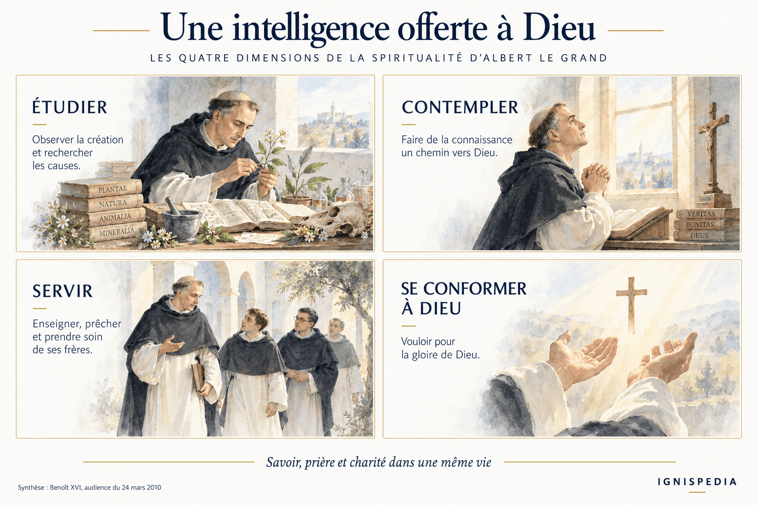 Étudier, contempler, servir et se conformer à Dieu : la spiritualité d’Albert