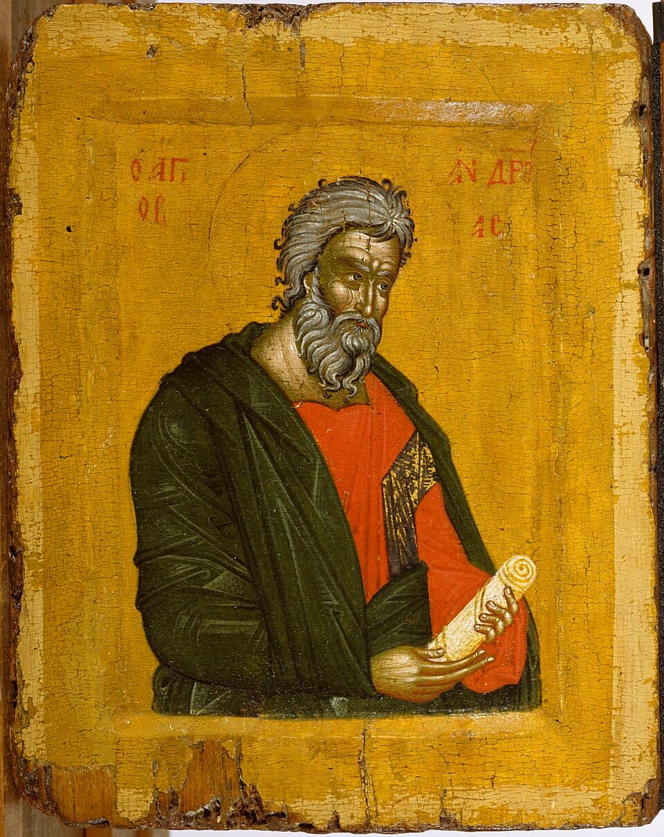 Griechische Ikone des heiligen Apostels Andreas, Sammlung Walters Art Museum