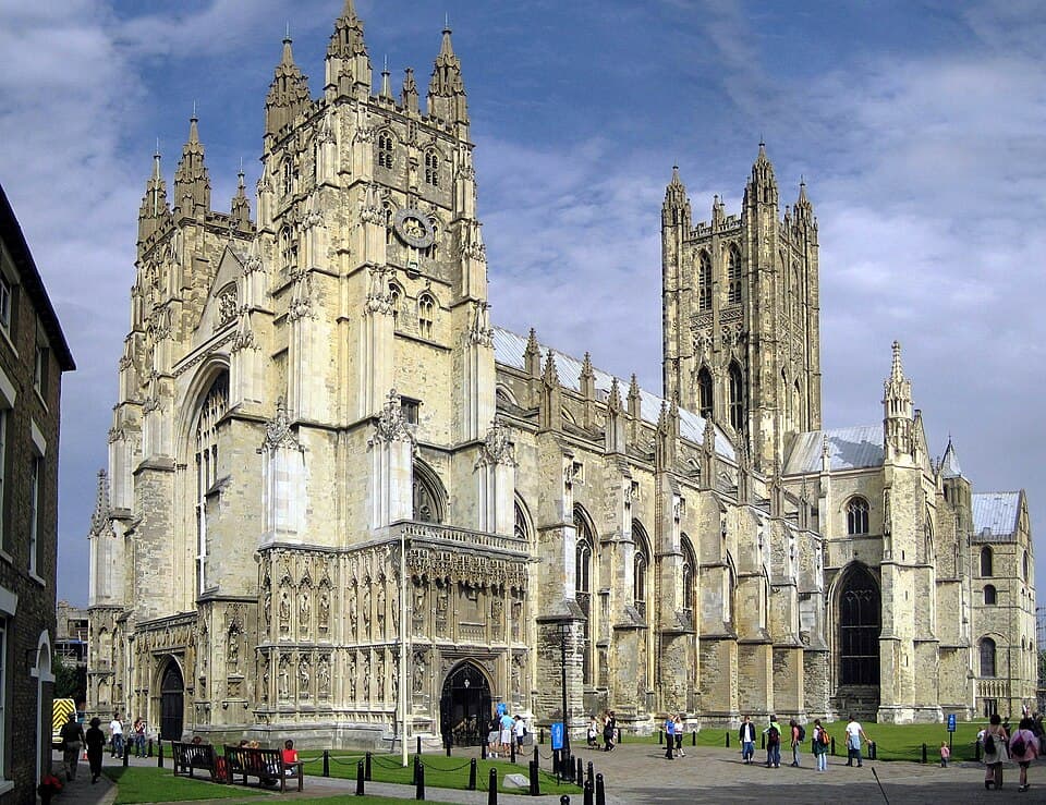 Vista de la catedral de Canterbury, sede primacial de san Anselmo