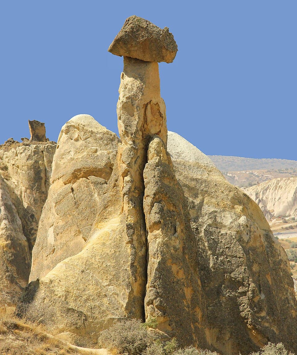 Formation rocheuse de la vallée de Göreme en Cappadoce