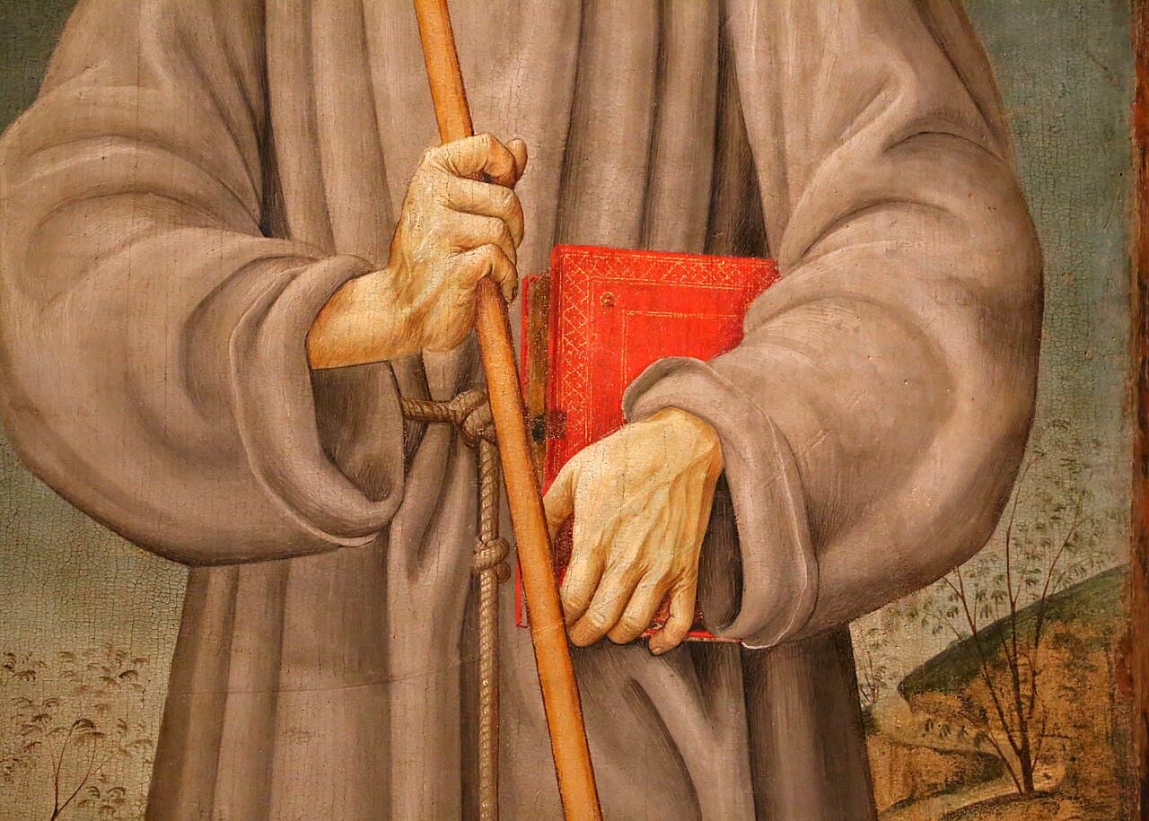 Święty Jan Kapistran, obrońca Bernardyna, obraz ołtarzowy z około 1480 roku