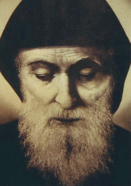 Ritratto di san Charbel Makhlouf, monaco ed eremita maronita libanese