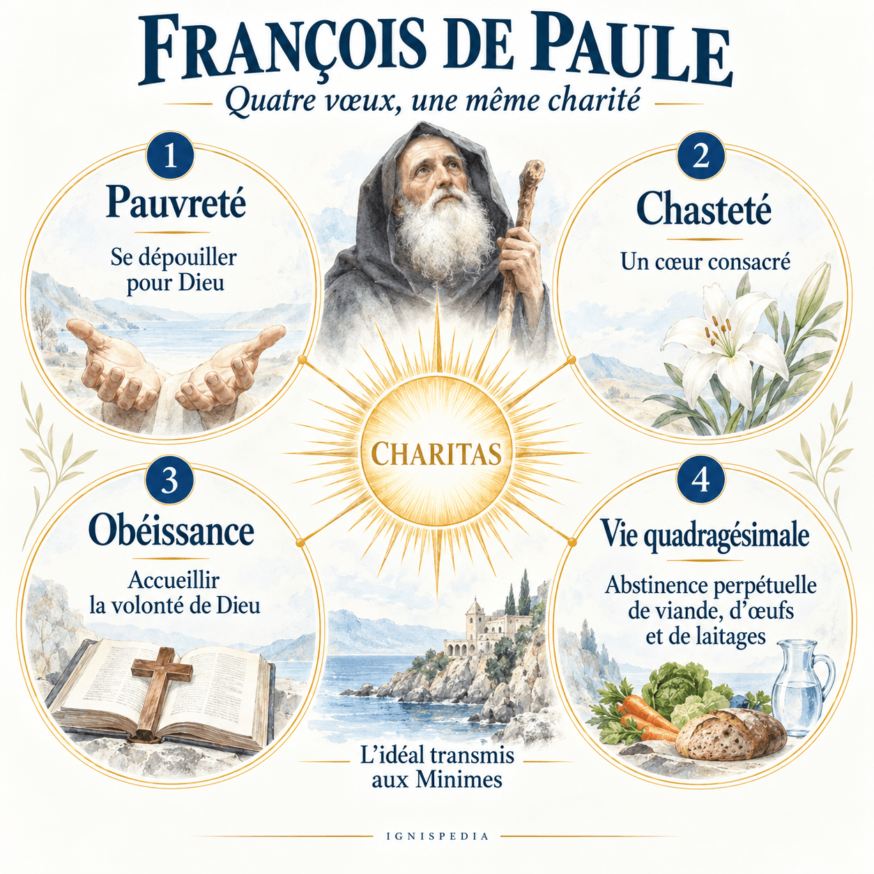Pauvreté, chasteté, obéissance et vie quadragésimale autour de Charitas