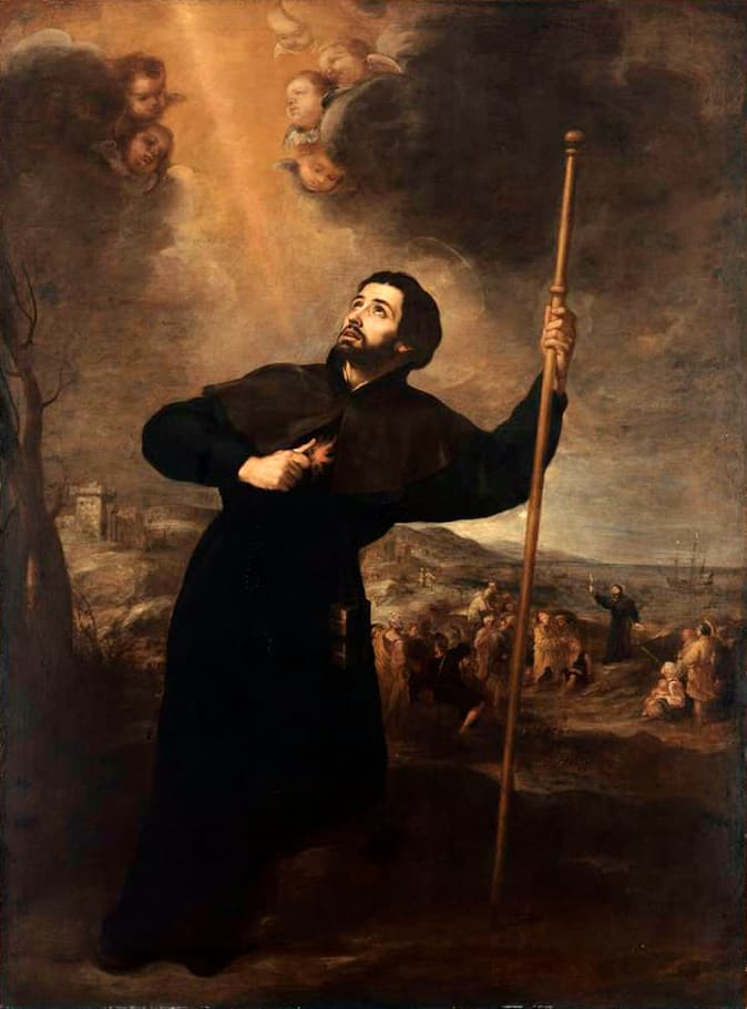 Święty Franciszek Ksawery trzymający kij, obraz Murilla