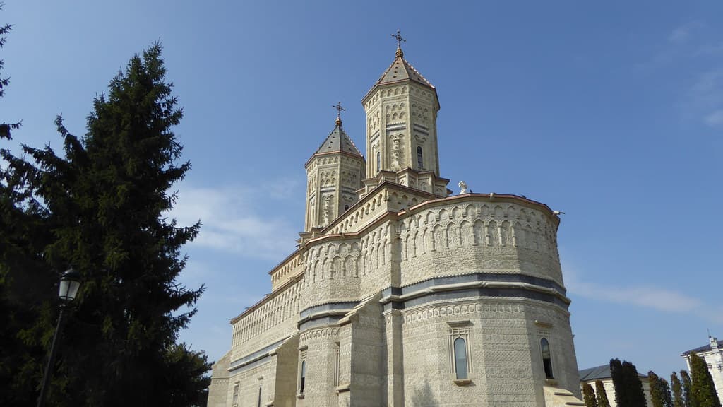 O mosteiro dos Três Santos Hierarcas em Iași, Roménia