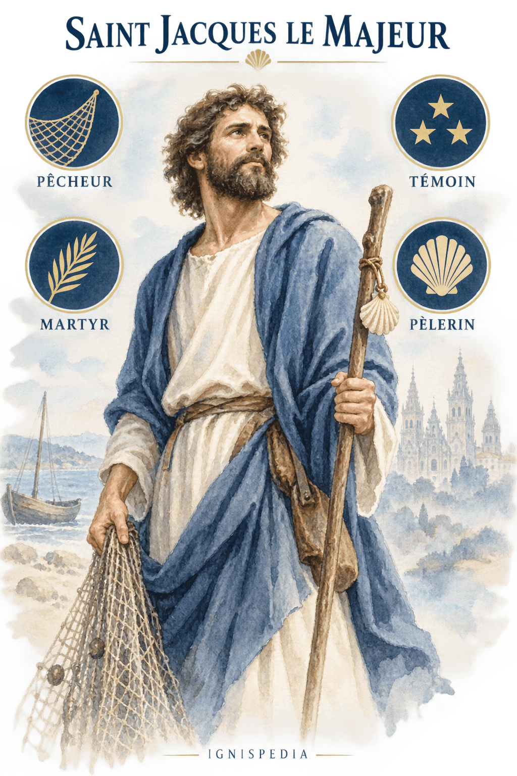 Saint Jacques le Majeur, pêcheur, témoin du Christ, martyr et figure du pèlerinage