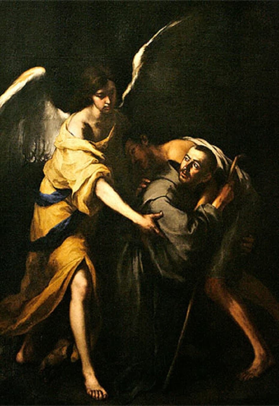 Saint Jean de Dieu portant un malade, tableau de Bartolomé Esteban Murillo